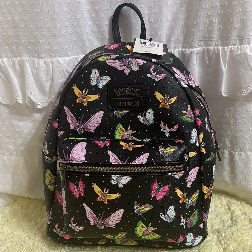 Loungefly Pokémon Black Butterfly Mini Backpack